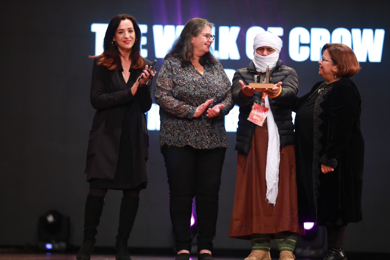 أجواء التكريم في حفل اختتام مهرجان الجزائر الدولي للفيلم